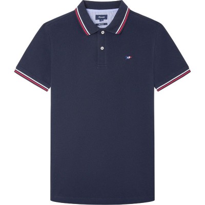 мъжки,блузи,с,яка,façonnable,pima,flag,short,sleeve,polo,blue