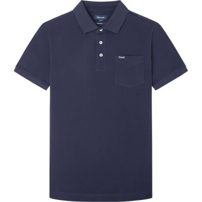 мъжки,блузи,с,яка,façonnable,pima,pocket,short,sleeve,polo,blue