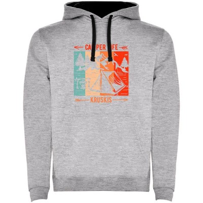 суичър,мъжки,пуловери,kruskis,camper,life,two,colour,hoodie,grey,(heather,grey,black)