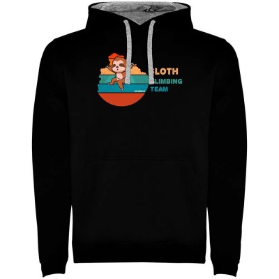 суичър,мъжки,пуловери,kruskis,climbing,team,two,colour,hoodie,black,grey,(black)