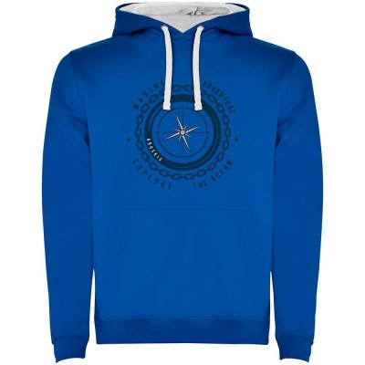 суичър,мъжки,пуловери,kruskis,compass,two,colour,hoodie,royal,blue,white,(blue)