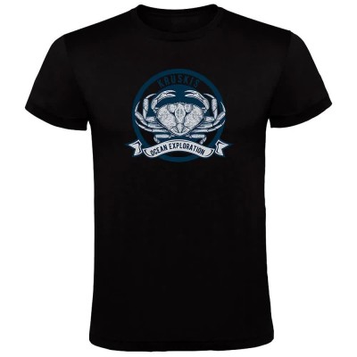 тениска,мъжки,тениски,kruskis,crab,logo,short,sleeve,t,shirt,black