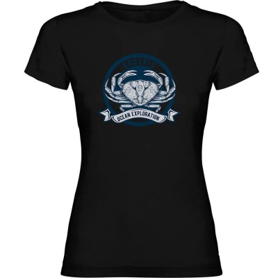 тениска,дамски,тениски,kruskis,crab,logo,short,sleeve,t,shirt,black