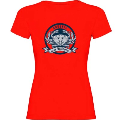 тениска,дамски,тениски,kruskis,crab,logo,short,sleeve,t,shirt,red