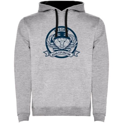 суичър,мъжки,пуловери,kruskis,crab,logo,two,colour,hoodie,heather,grey,black,(grey)