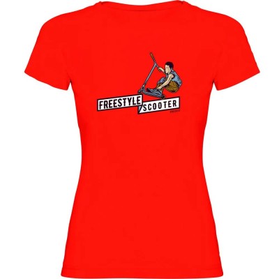 тениска,дамски,тениски,kruskis,freestyle,scooter,short,sleeve,t,shirt,red