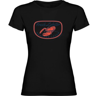 тениска,дамски,тениски,kruskis,fresh,lobster,short,sleeve,t,shirt,black