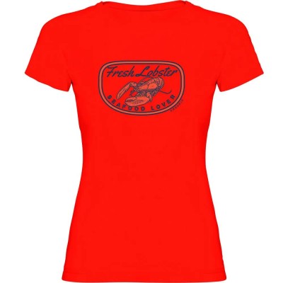 тениска,дамски,тениски,kruskis,fresh,lobster,short,sleeve,t,shirt,red