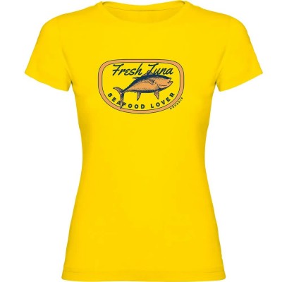 тениска,дамски,тениски,kruskis,fresh,tuna,short,sleeve,t,shirt,yellow