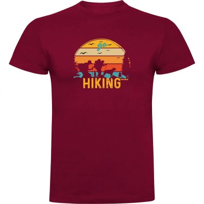 тениска,мъжки,тениски,kruskis,hiking,short,sleeve,t,shirt,dark,red,(red)