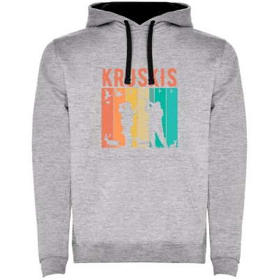 суичър,мъжки,пуловери,kruskis,hunting,two,colour,hoodie,heather,grey,black,(grey)