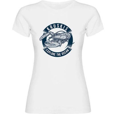 тениска,дамски,тениски,kruskis,lobster,short,sleeve,t,shirt,white