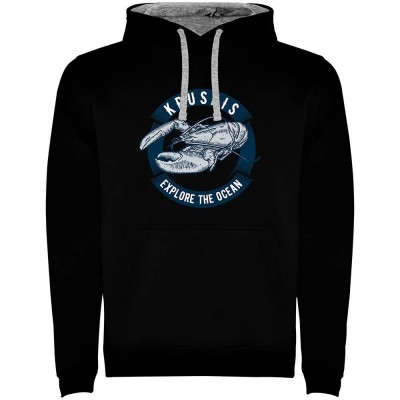 суичър,мъжки,пуловери,kruskis,lobster,two,colour,hoodie,black,grey,(black)