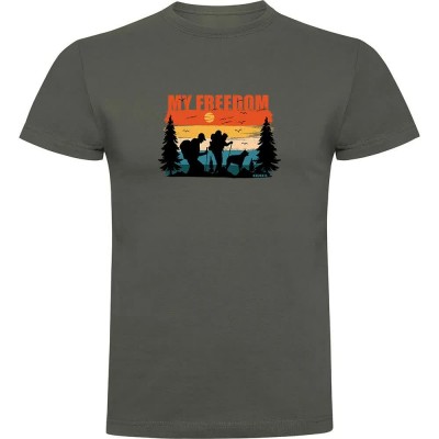 тениска,мъжки,тениски,kruskis,my,freedom,short,sleeve,t,shirt,dark,army,green,(green,grey)