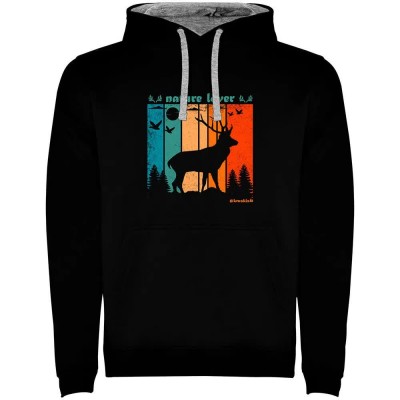 суичър,мъжки,пуловери,kruskis,nature,lover,two,colour,hoodie,black,grey,(black)