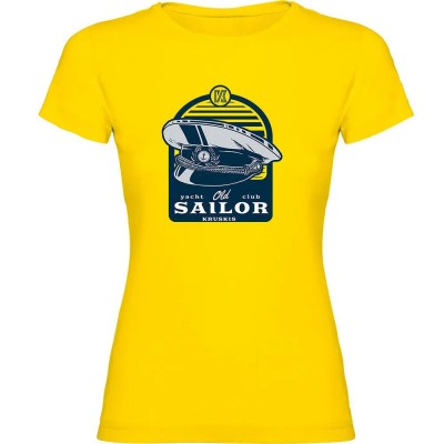 тениска,дамски,тениски,kruskis,sailor,short,sleeve,t,shirt,yellow
