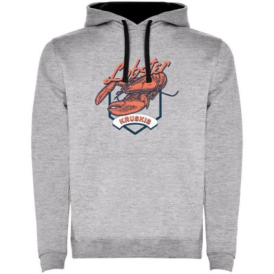 суичър,мъжки,пуловери,kruskis,seafood,lobster,two,colour,hoodie,heather,grey,black,(grey)