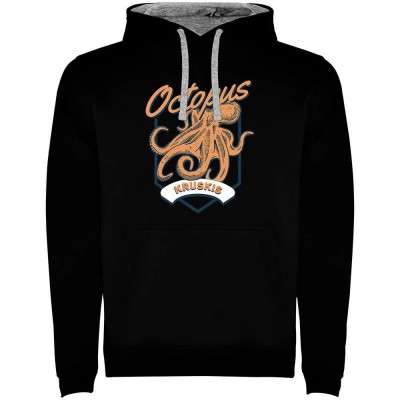 суичър,мъжки,пуловери,kruskis,seafood,octopus,two,colour,hoodie,black,grey,(black)