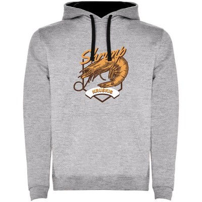 суичър,мъжки,пуловери,kruskis,seafood,shrimp,two,colour,hoodie,heather,grey,black,(grey)