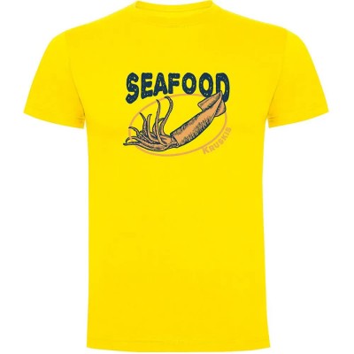 тениска,мъжки,тениски,kruskis,seafood,squid,short,sleeve,t,shirt,yellow,(yellow)