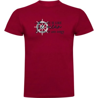 тениска,мъжки,тениски,kruskis,up,and,down,short,sleeve,t,shirt,red,(dark,red)