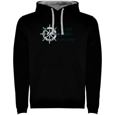 суичър,мъжки,пуловери,kruskis,up,and,down,two,colour,hoodie,black,(black,grey)