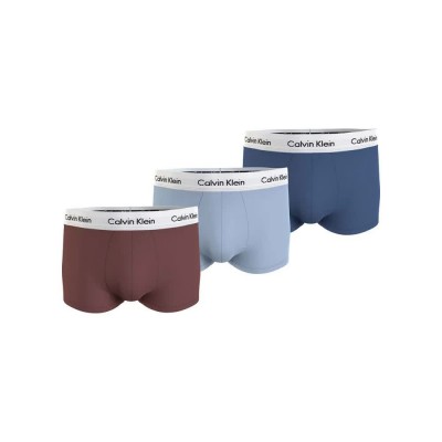 боксерки,мъжко,бельо,calvin,klein,boxers,3,units,multicolor,(red,light,blue,dark,blue)