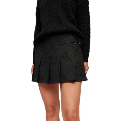 пола,дамски,поли,и,рокли,superdry,low,rise,pleated,mini,skirt,grey