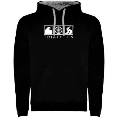 суичър,мъжки,пуловери,kruskis,triathlon,two,colour,hoodie,black,grey,(black)