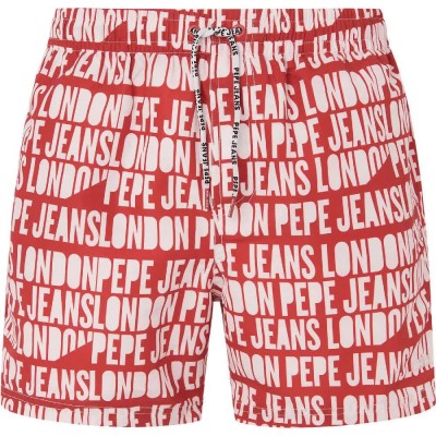 бански,гащета,мъжки,бански,костюми,pepe,jeans,ao,logo,swimming,shorts,cherry,red