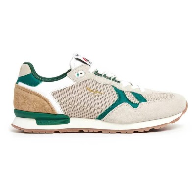маратонки,мъжки,маратонки,pepe,jeans,brit,retro,trainers,ecru,white