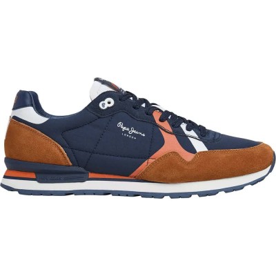 маратонки,мъжки,маратонки,pepe,jeans,brit,road,trainers,tobacco,brown,(brown)