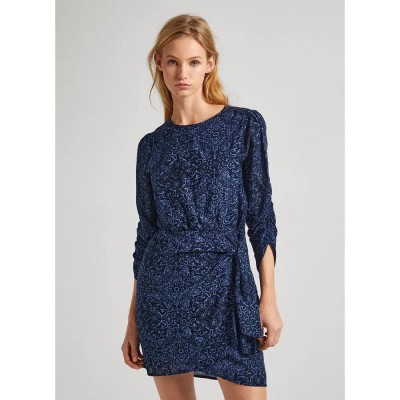 рокля,дамски,поли,и,рокли,pepe,jeans,clarin,long,sleeve,short,dress,dulwich,blue,(blue)