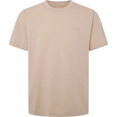 тениска,мъжки,тениски,pepe,jeans,connor,short,sleeve,t,shirt,beige,(concrete,beige)