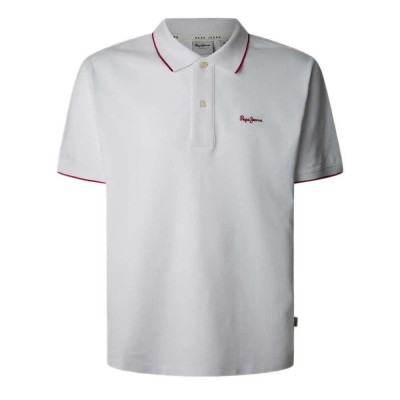 мъжки,блузи,с,яка,pepe,jeans,hans,short,sleeve,polo,white,(white)
