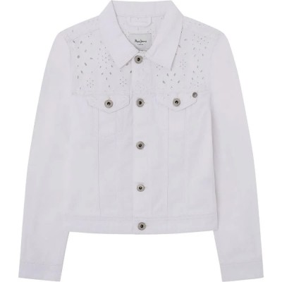 яке,детски,якета,и,палта,pepe,jeans,isa,anglaise,denim,jacket,denim,(white)