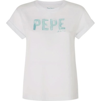 тениска,дамски,тениски,pepe,jeans,janet,short,sleeve,t,shirt,white,(white)