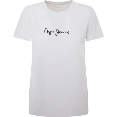 тениска,дамски,тениски,pepe,jeans,lorette,short,sleeve,t,shirt,white