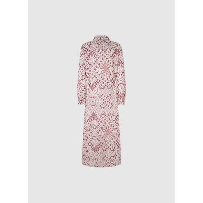 рокля,дамски,поли,и,рокли,pepe,jeans,paz,long,sleeve,long,dress,mousse,white,(pink)