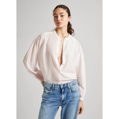 риза,с,дълъг,ръкав,дамски,блузи,дамски,ризи,pepe,jeans,petra,long,sleeve,shirt,pink