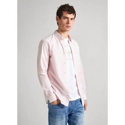риза,с,дълъг,ръкав,дамски,ризи,мъжки,ризи,pepe,jeans,pigdon,long,sleeve,shirt,beige,(ash,rose,pink)