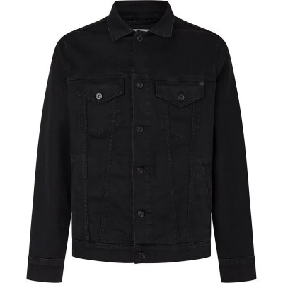 яке,мъжки,якета,pepe,jeans,pinners,coated,denim,jacket,denim,(black)