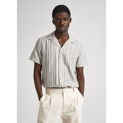 риза,с,къс,ръкав,мъжки,ризи,pepe,jeans,pipper,short,sleeve,shirt,beige