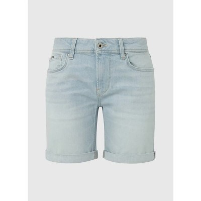 къси,панталони,дамски,панталони,pepe,jeans,slim,mw,fit,denim,shorts,blue,(denim,rh6)