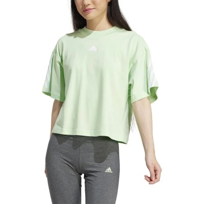 тениска,дамски,тениски,adidas,future,icons,3,stripes,short,sleeve,t,shirt,semi,green,spark,(green)