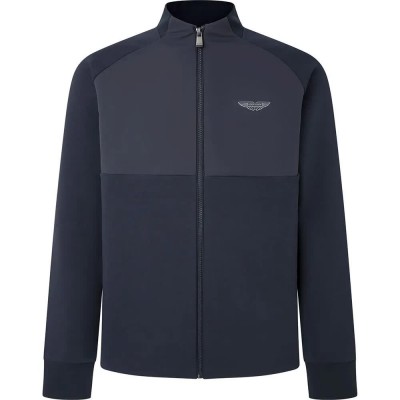 блуза,мъжки,пуловери,hackett,am,hybrid,full,zip,sweatshirt,blue