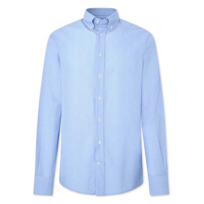 риза,с,дълъг,ръкав,мъжки,ризи,hackett,filafil,polka,dot,long,sleeve,shirt,blue