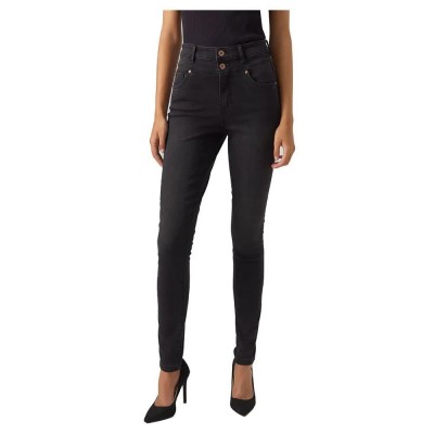 дънки,дамски,панталони,vero,moda,sophia,skinny,fit,gu148,high,waist,jeans,black,(black,denim)