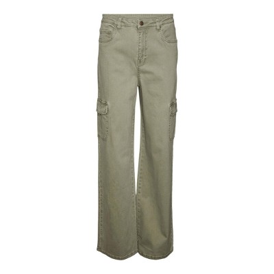 дънки,дамски,панталони,vero,moda,tessa,wide,cargo,high,waist,jeans,green