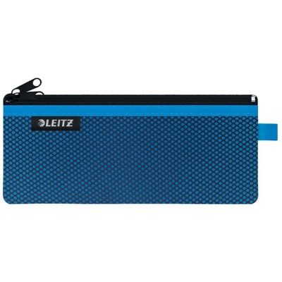 несесер,тоалетни,принадлежности,leitz,wow,nylon,two,pockets,travel,21x8.5,cm,wash,bag,blue